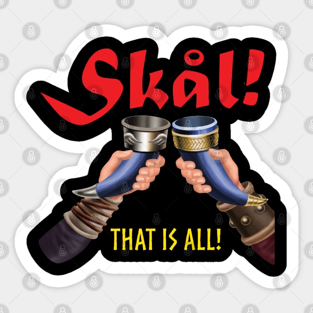 Skal Sticker by Vikingnerds